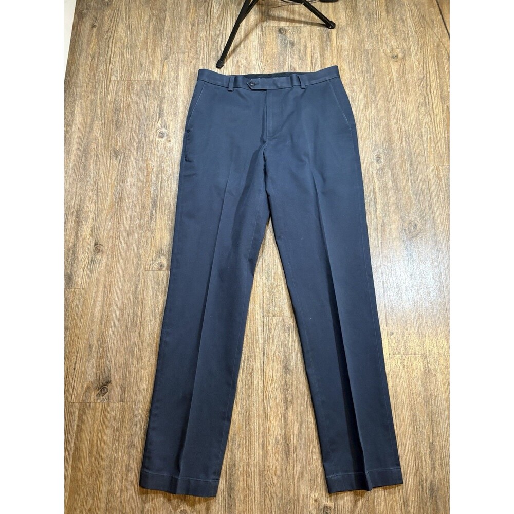 Brooks Brothers Mens 33x34 Navy Blue Light Weight Advantage Chino Milano Pants